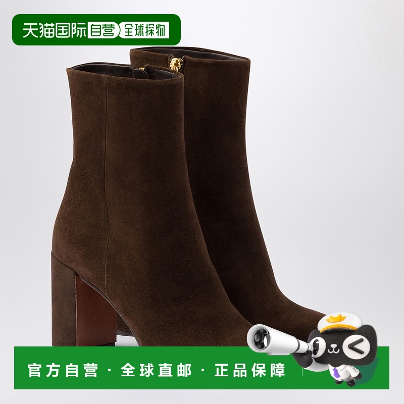 1h可退 潮奢 Prada 普拉达 女士 深褐色绒面革靴子 1T631N085008F