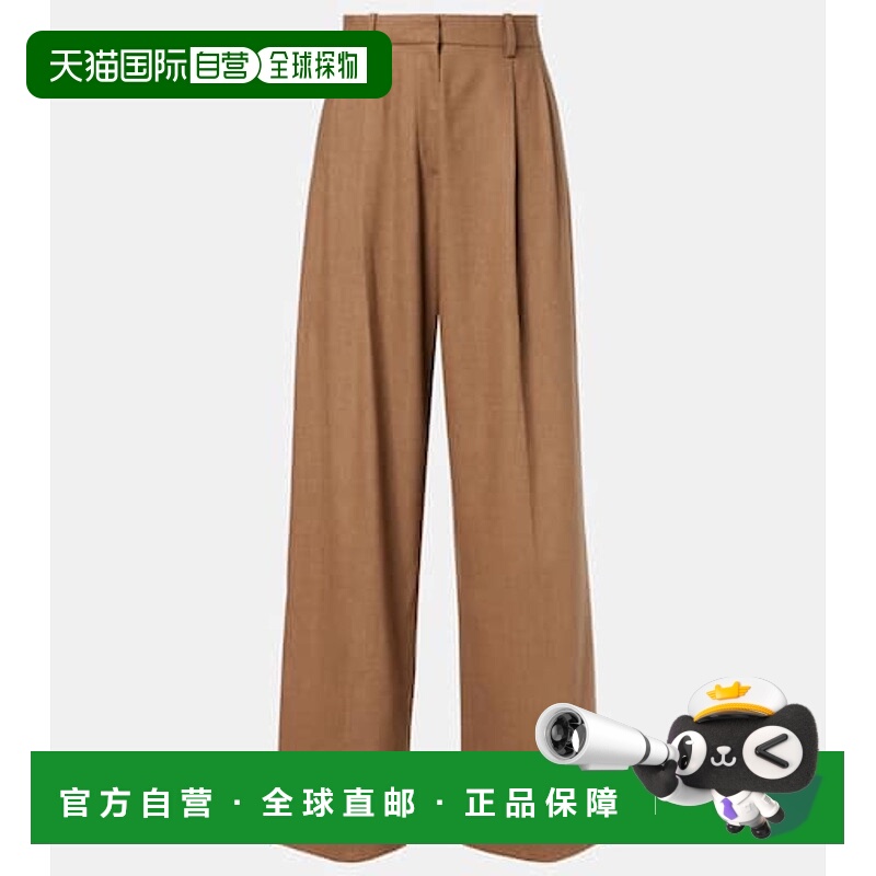 1h可退 潮奢 KHAITE 女士 August 高腰羊毛直筒长裤