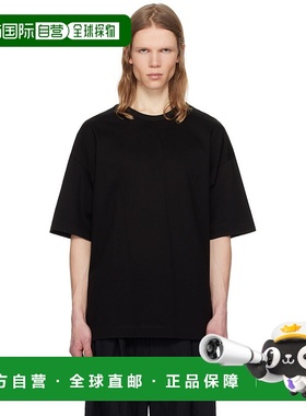 1h可退 潮奢 Juun.J 男士 黑色 Language Graphic Semi-Over Fit