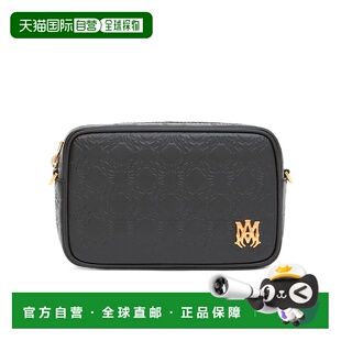 1h可退 AMIRI 男士单肩包 AMHABA1011001 SS2026 黑色 四面皮革相