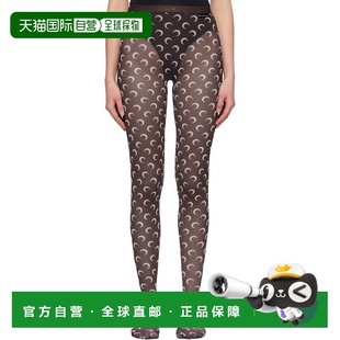 1h可退 潮奢 Marine Serre 女士 棕色 Recycled Moon Mesh 连裤袜