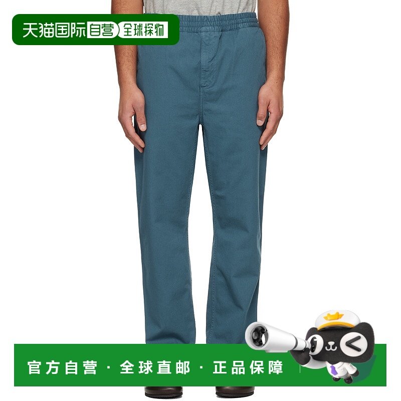 潮奢 CARHARTT WIP 男士 蓝色 Flint 长裤 I029919