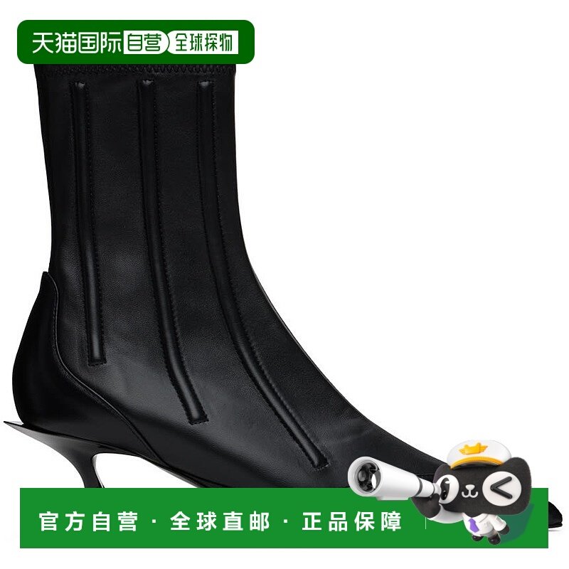 1h可退 潮奢 Mugler 穆勒 女士 黑色 Boned Fang 55 踝靴 MUWFW24