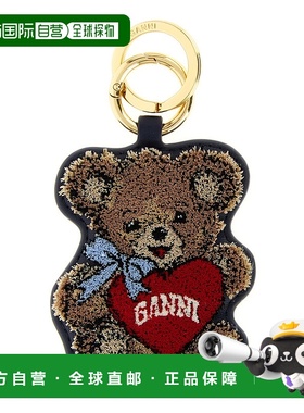 GANNI 女士钥匙扣 B3010055096 SS2026 橙色 'Bear' keyring