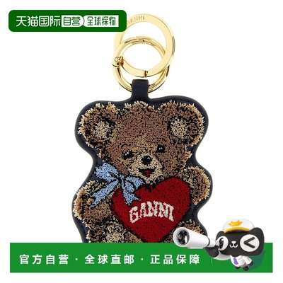 GANNI 女士钥匙扣 B3010055096 SS2026 橙色 'Bear' keyring