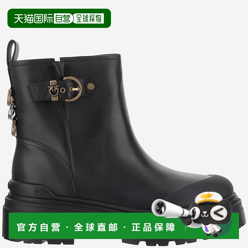 1h可退 PINKO 女士靴子 SD0409P001Z99 AW2025 黑色 Mia 21 Ankle