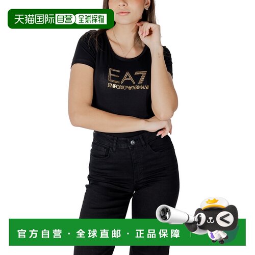 EA7 女士T恤 8NTT67TJDQZ1200 AW2023 黑色 8NTT67 TJDQZ