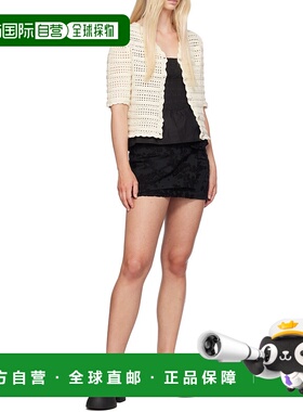 GANNI 女士针织毛衣 K2243135 AW2024 白色 GANNI Pointelle card