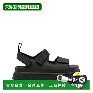女士 徽标平底凉鞋 1152685 1h可退 舒适时尚 Ugg black黑色 潮奢