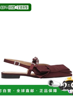 GANNI 女士休闲鞋 S28604932234 AW2024 红色 Shoes with Bow女鞋