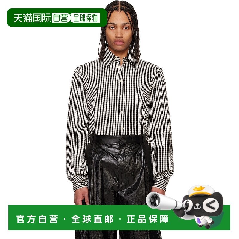 1h可退 潮奢 Walter Van Beirendonck 男士 黑色 & 白色 Wings 衬