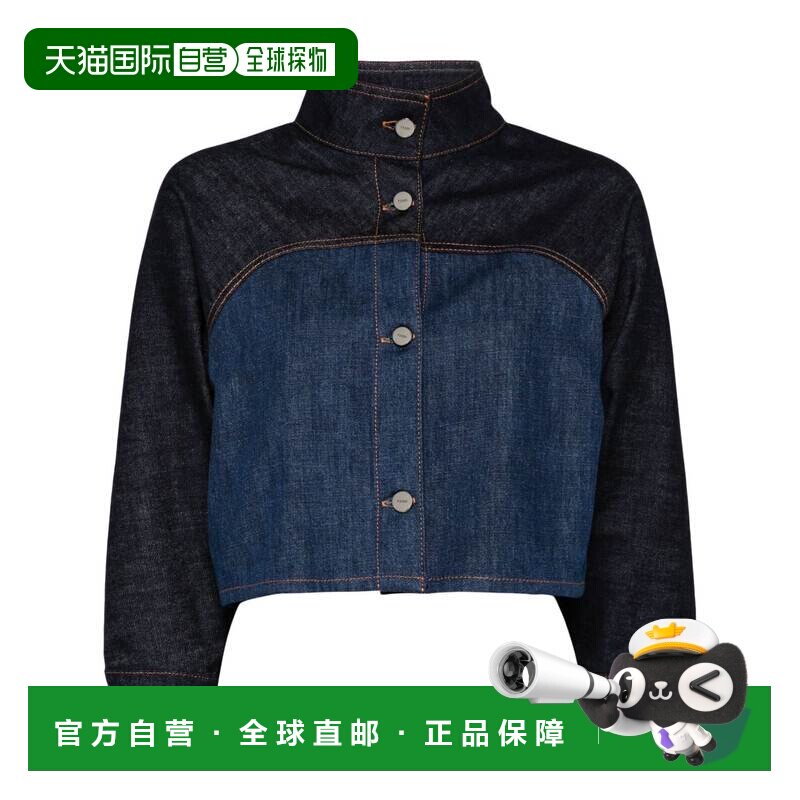 FENDI 女士西服 FLF793AT1AF1PNC CO 黑色外套通勤
