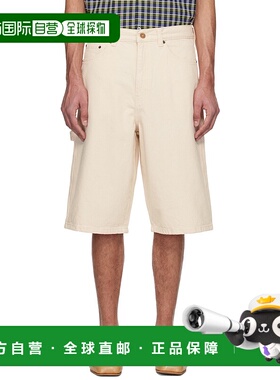 1h可退 潮奢 A.P.C. 男士 灰白色 Westland 牛仔短裤 COHGMH10216