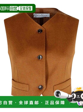MAX MARA 女士马甲 2521156073036 AW2025 棕色 Edda Camel Light