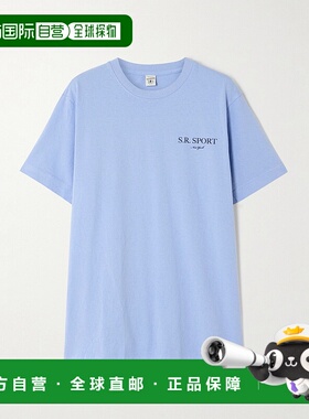 1h可退 潮奢 SPORTY & RICH 女士 温布尔登印花棉针织T恤 TO04361