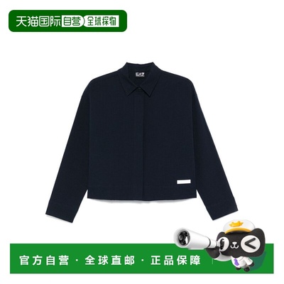 1h可退 潮奢 Ea7 女士 蓝色衬衫 7W000162AF12506UB102