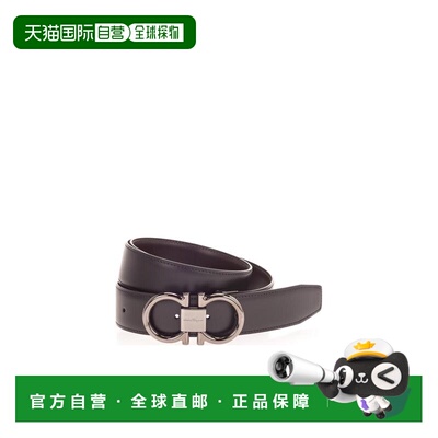 1h可退 奢淘 Salvatore Ferragamo Double Gancio扣环腰带 男 679