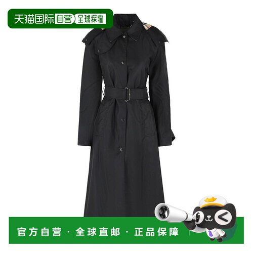 BURBERRY 女士外套 8118730BLACK SS2026 黑色风衣