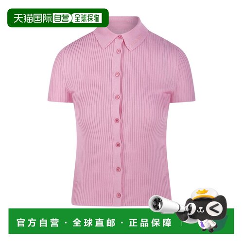 BALENCIAGA 女士T恤 857233T52375000 SS2026粉红色短袖