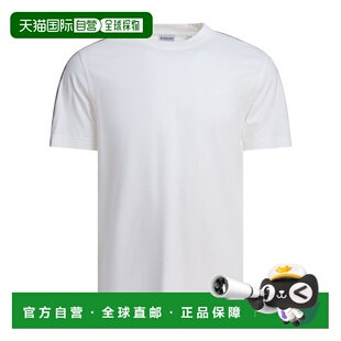 BURBERRY 男士T恤 8106246 SS2025 白色 Check T-Shirt