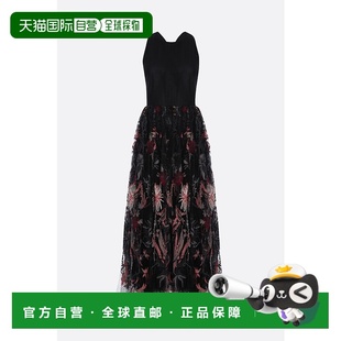 迪奥 DIOR 女士 花朵刺绣薄纱长款 021R11A867 1h可退 连衣裙 潮奢