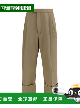 1h可退 潮奢 Thom Browne 汤姆 布朗 男士 高腰双褶裤 MTC232AF01