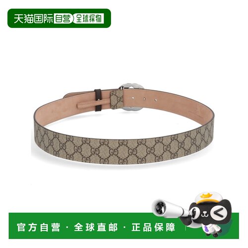 GUCCI 男士腰带 411924KGDHN9643 CO 花色 GG supreme fabric bel
