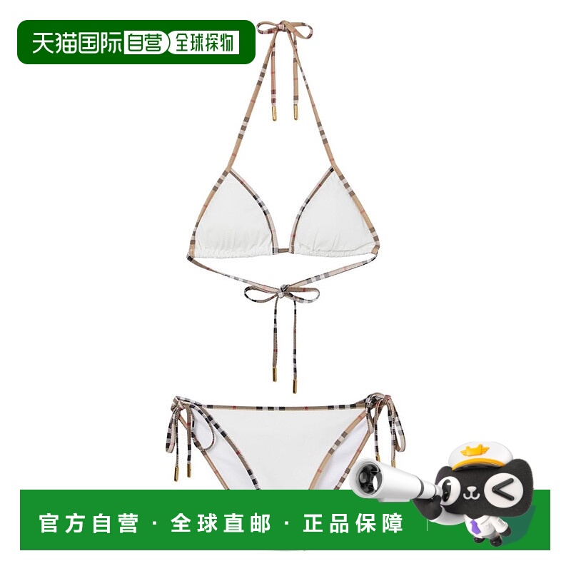 1h可退 BURBERRY 女士泳装 8070464A1464 SS2024 白色 COSTUMI DA