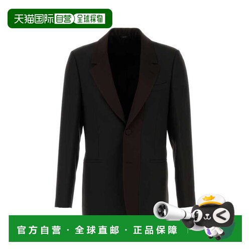 FENDI 男士西服 FJ0980AOYIF0TY8 AW2025 深棕色 Blazer in crepe