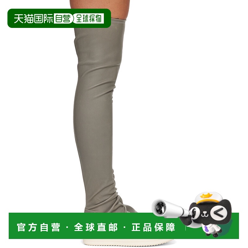 1h可退 RICK OWENS 女士高跟鞋 RP02E4893LS0611 AW2025 灰色