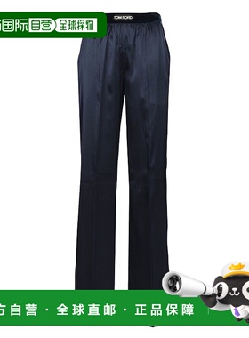 1h可退 TOM FORD 女士休闲裤 PAW397FAX881HB840 AW2025 蓝色