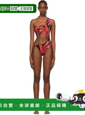 1h可退 潮奢 Louisa Ballou 女士 独家发售黑色再生尼龙连体泳衣