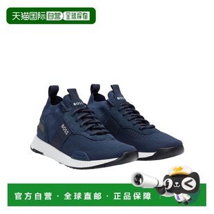 HUGO AW2024 男士 50498245401 蓝色 运动鞋 BOSS