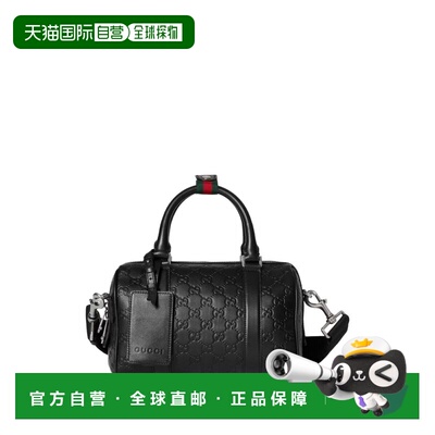GUCCI 男士斜挎包 855789AAFOM1053 SS2026 黑色 CROSS ARABELLA