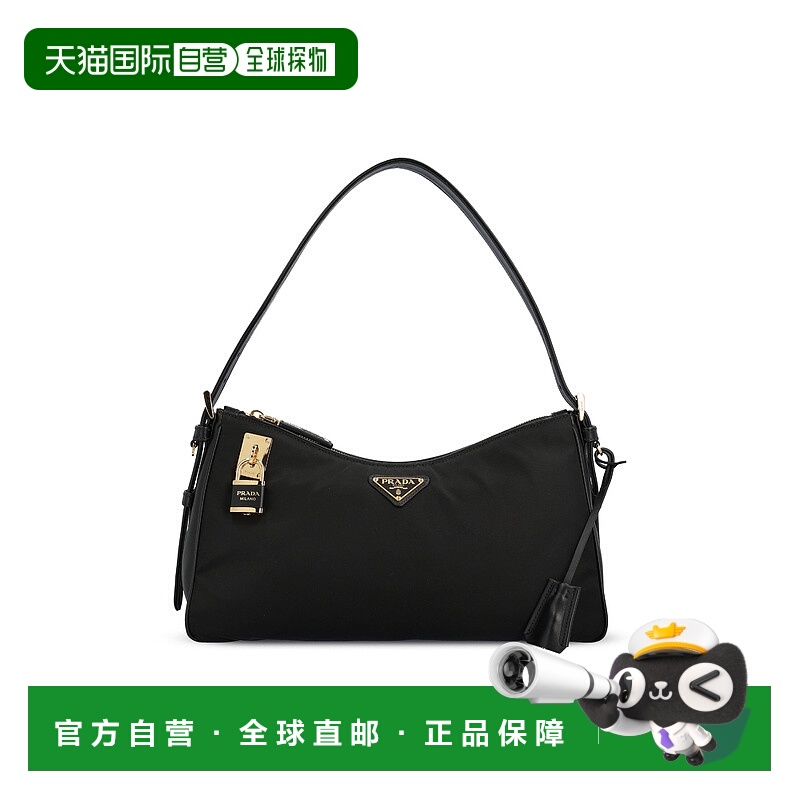 1h可退 潮奢 Prada 普拉达 女士 WOMEN 黑色皮革包包 1BC2322C8Q