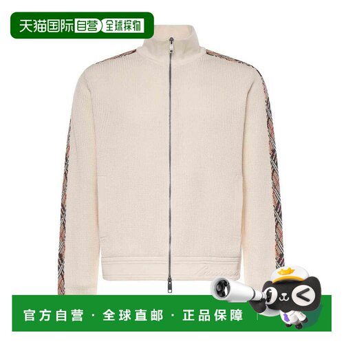 BURBERRY 男士夹克 8122452 SS2026 米白色 Cotton Jacket With C