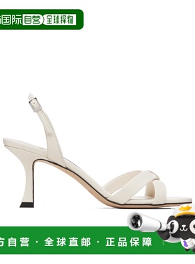 JIMMY CHOO 女士凉鞋 ELSY70LATTE AW2025 白色 Elsy 70 高跟凉鞋