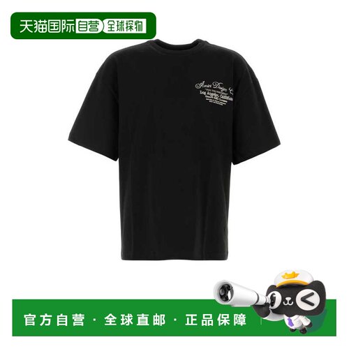 AMIRI 男士T恤 AM426JR003BLACK AW2026 黑色 Black cotton overs