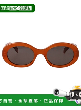 CELINE 女士眼镜 CL40194U45A SS2025 棕色 徽标太阳镜