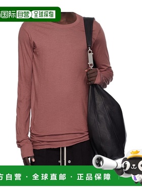 RICK OWENS 男士T恤  RU02E1252UC13长袖 AW2025粉红色上衣男装