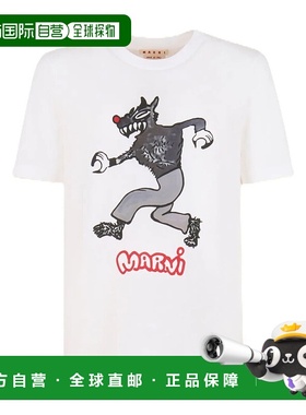 MARNI 男士T恤 HUMU0198EPUSCY45PRW01  AW2025白色男装