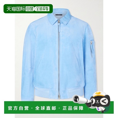 1h可退 潮奢 Tom Ford 汤姆 福特 男士 绒面革短夹克 LBS086LMS02