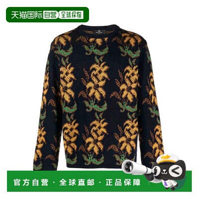 1h可退 ETRO 男士针织毛衣 1N9839682200C AW2023 黑色 Sweater