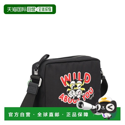 KENZO 男士斜挎包 FG55SA618F2199 SS2026 黑色 KENZO Wild Tiger