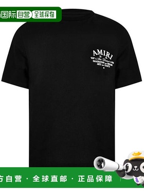 1h可退 潮奢 AMIRI 男士 District 艺术T恤 black黑色 舒适时尚