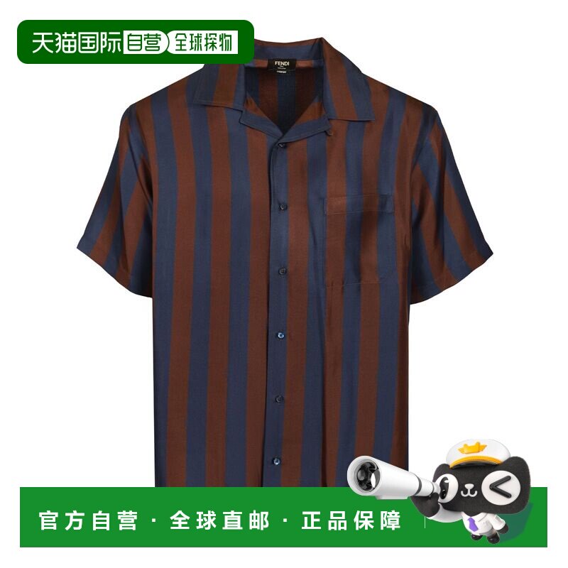 FENDI 男士衬衫 FS1369AU6ZF1WXN AW2026 花色 SHIRT SILK PEQUIN
