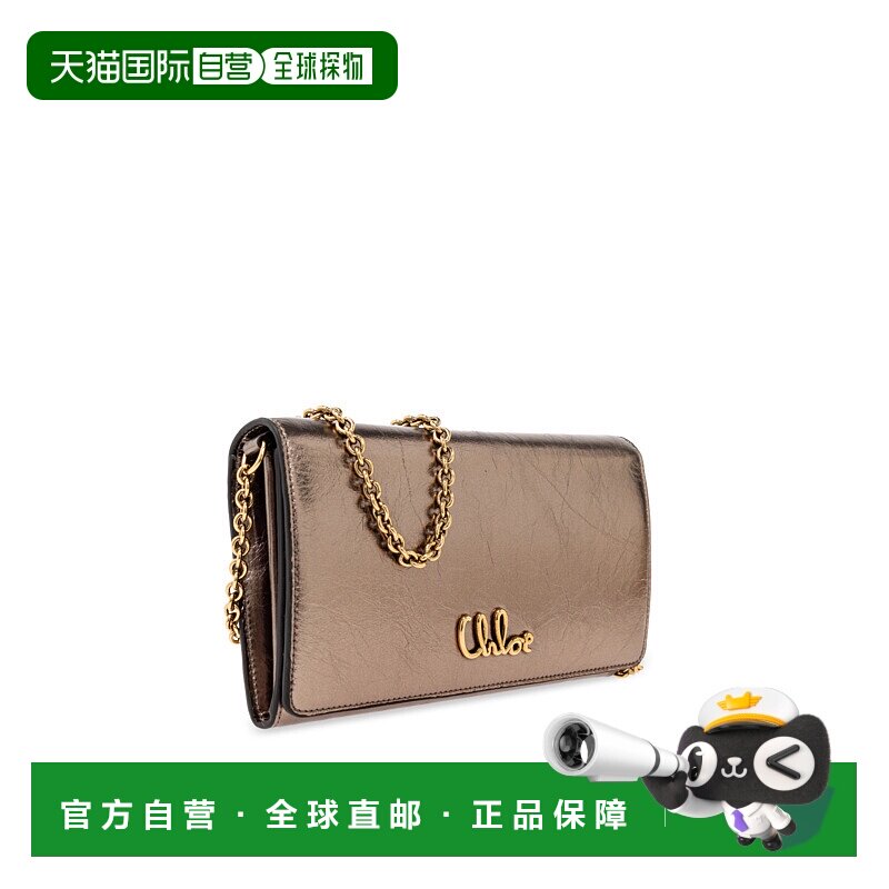 1h可退 CHLOÉ 女士卡包 CHC25SP485O54074 CO 金色 Wallet on cha