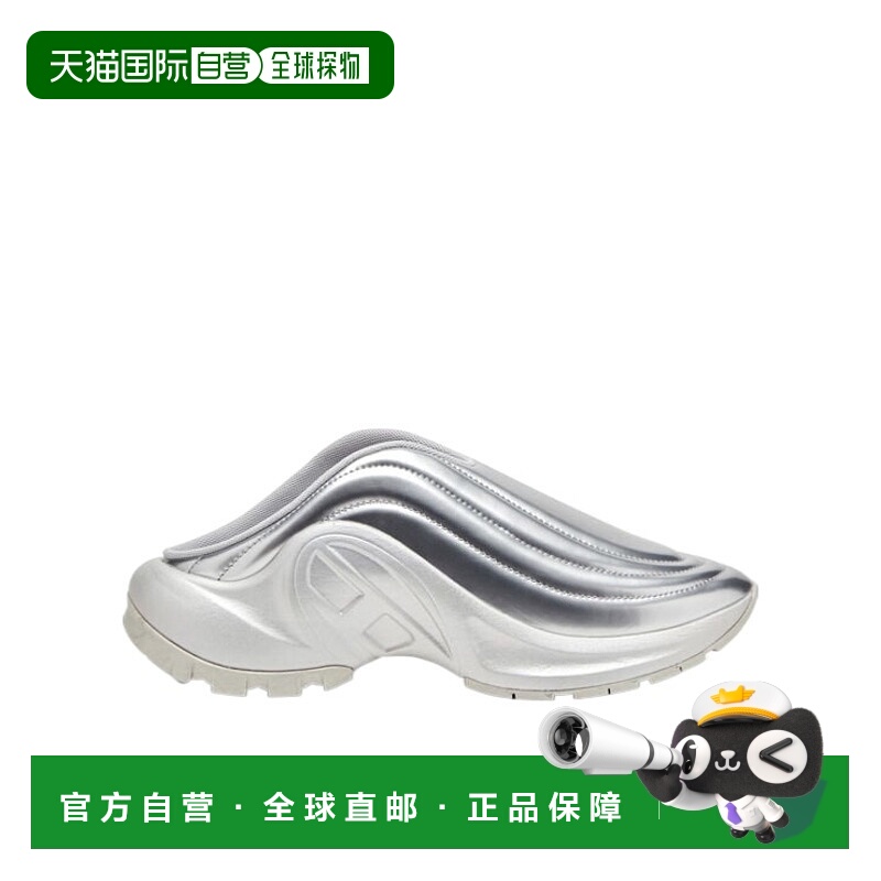 1h可退 DIESEL 男士凉鞋 Y03548P1660T9002 SS2025 灰色 SD-Runne