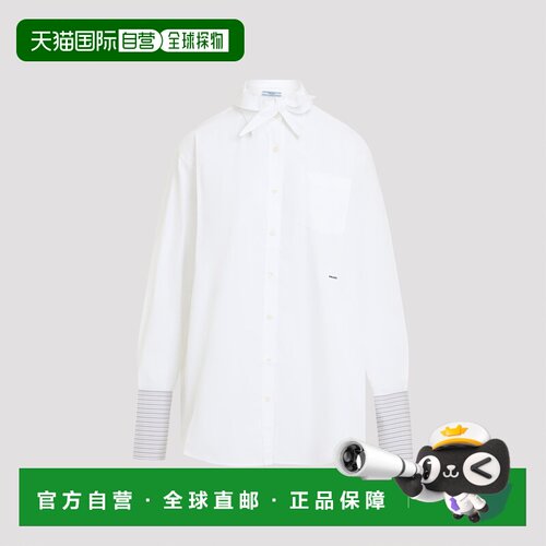PRADA 女士衬衫 P470JRSOOO6283F0009 AW2026 白色