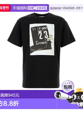 1h可退 潮奢 Givenchy 纪梵希 男士 图案印花圆领 T 恤 BM71NK3YS